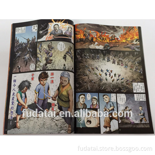 FDT custom low cost offset printing comic perfect binding book